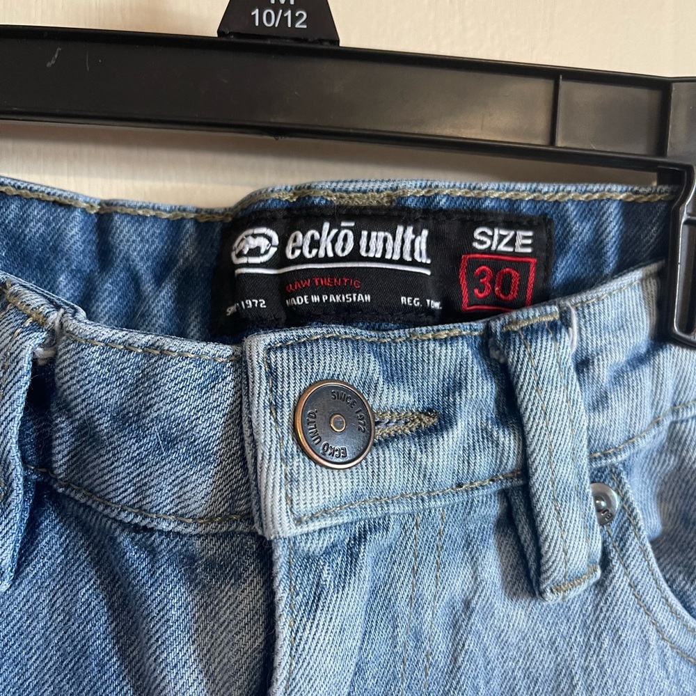 Ecko Unltd Athletic Jeans Men’s Size 34 X 30 Straight Leg Light Wash - Picture 2 of 10